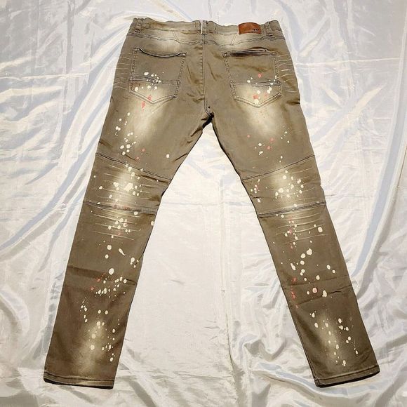 Kleep Standard Issue Skinny Jeans Discontinued Rare Painter Unique Size W42xL34 - Picture 5 of 12